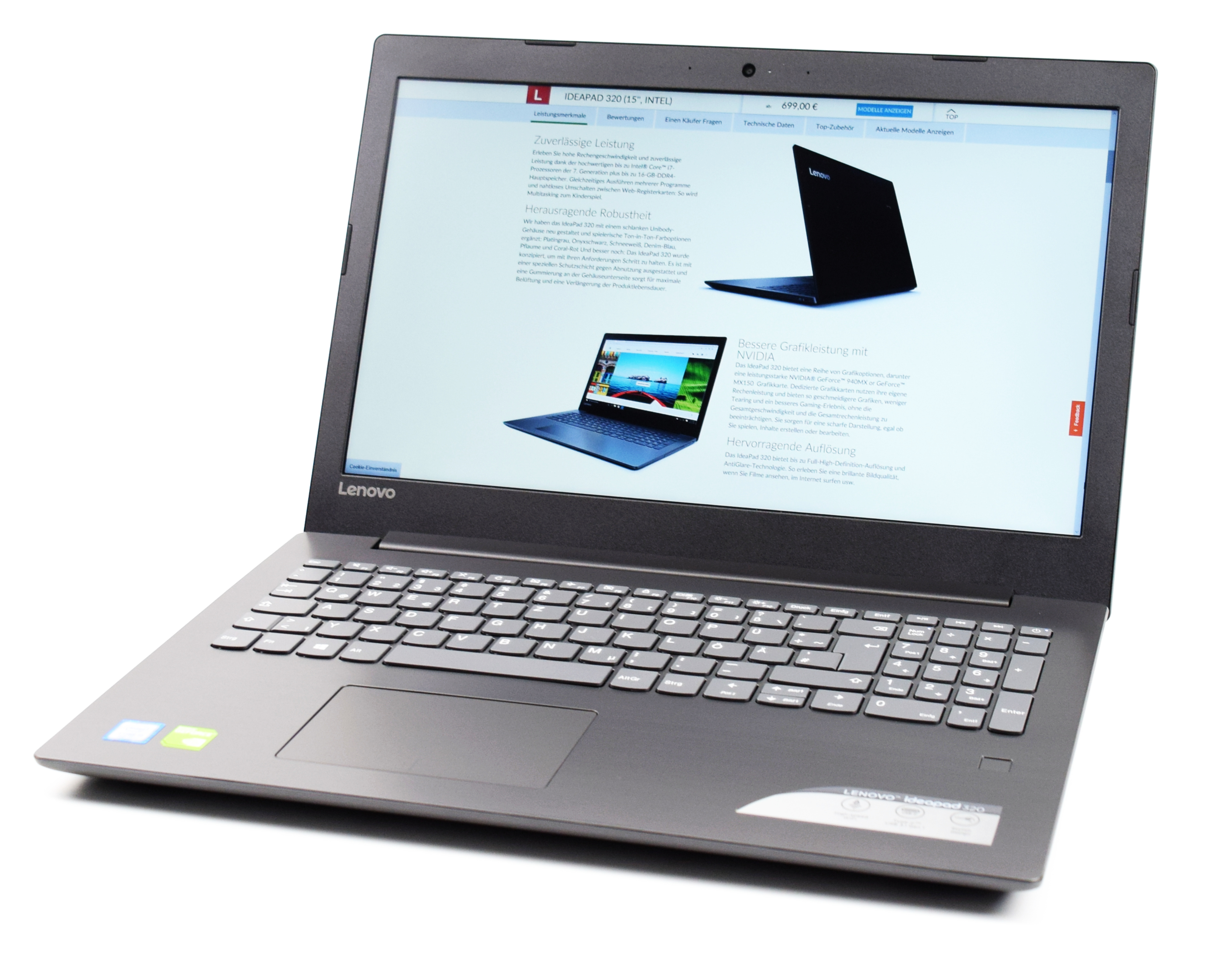 Lenovo IdeaPad 320-15IKBRN (8250U, FHD) Laptop Review -