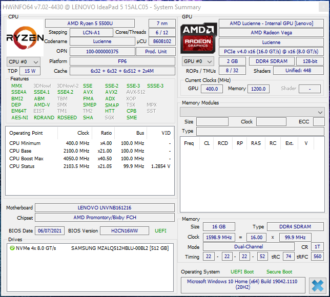 Ryzen 5 4600h vega 6 cheap