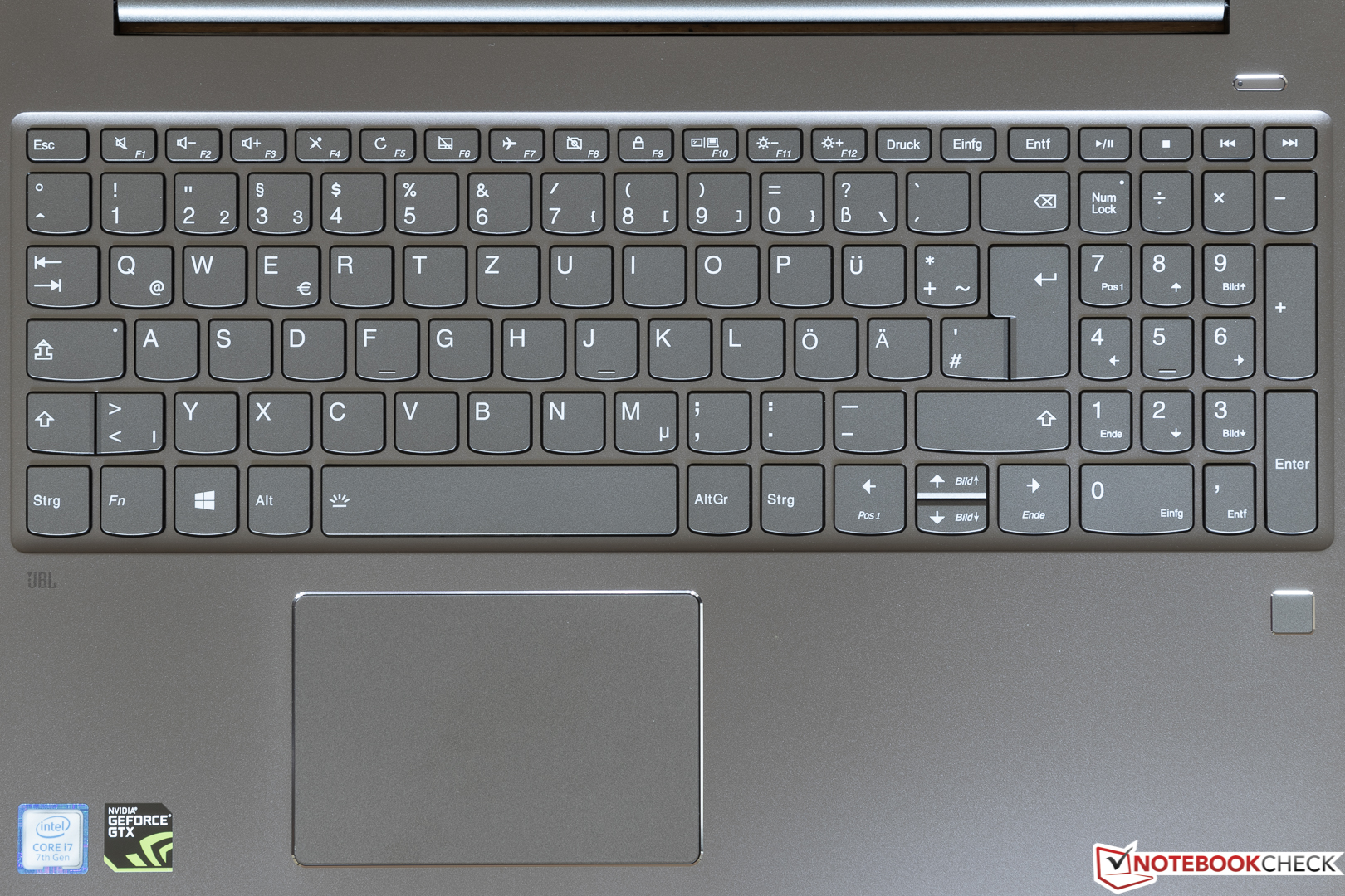 Lenovo Ideapad 720S 15IKB i7 7700HQ GTX 1050 Ti Max Q SSD 512 GB Laptop Review NotebookCheck Reviews