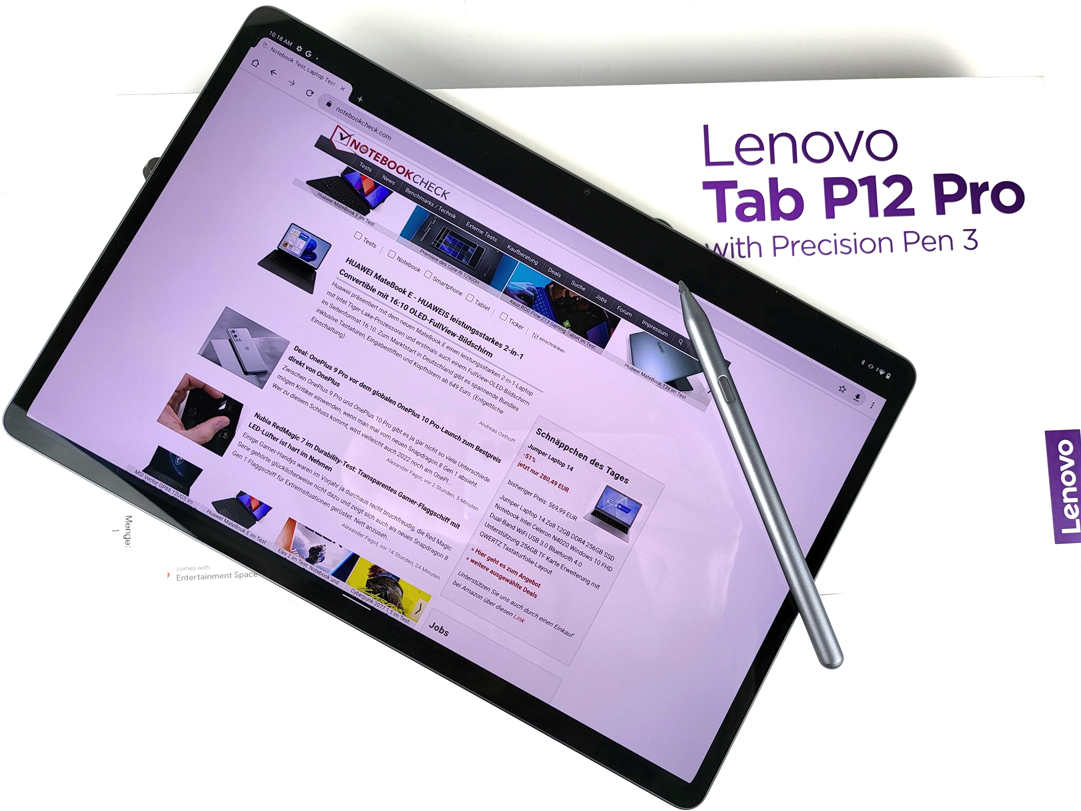 Lenovo Tab P12 Pro - Full tablet specifications