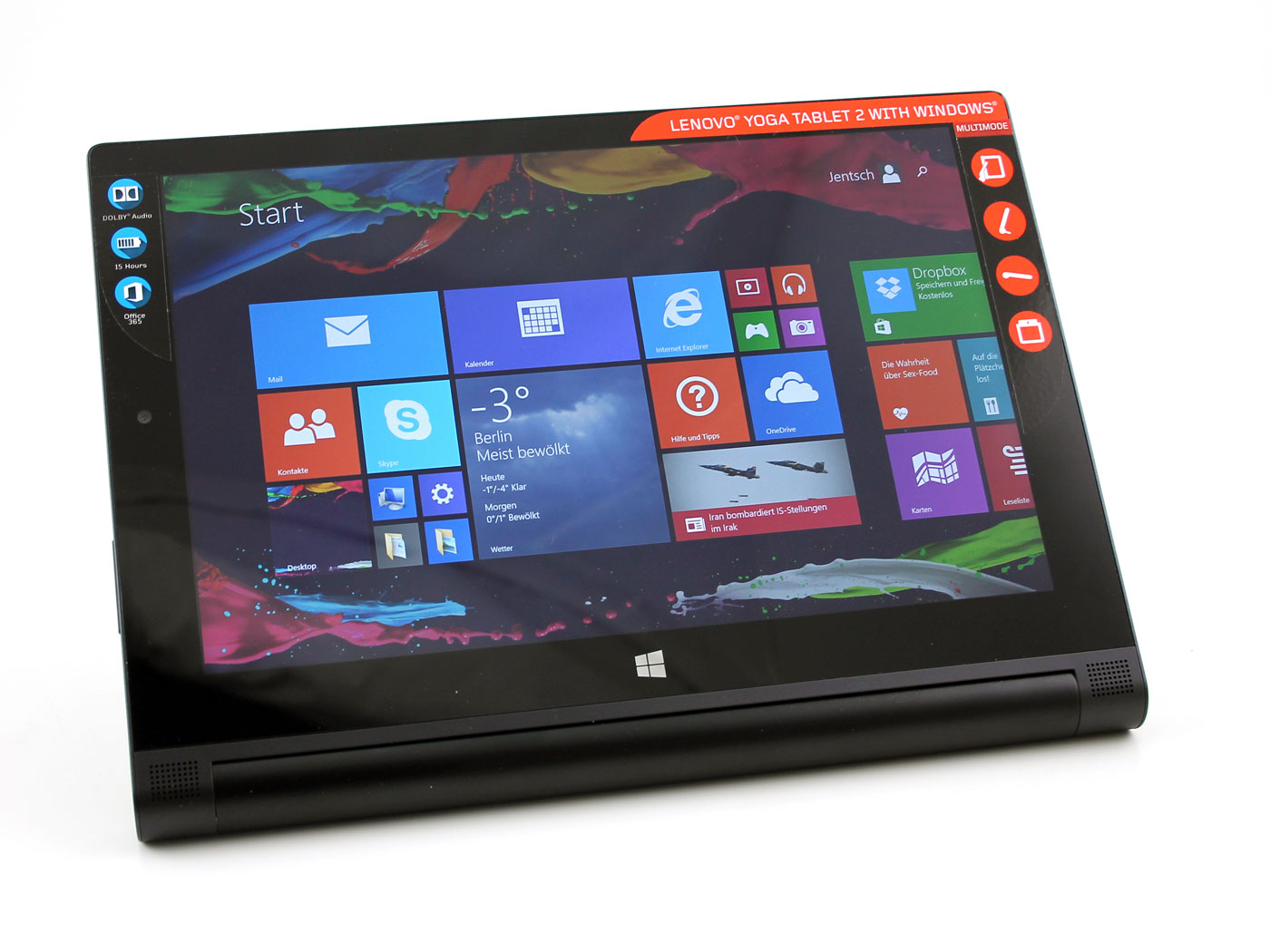 Lenovo Yoga 2 1051F Windows Tablet Review Update - NotebookCheck