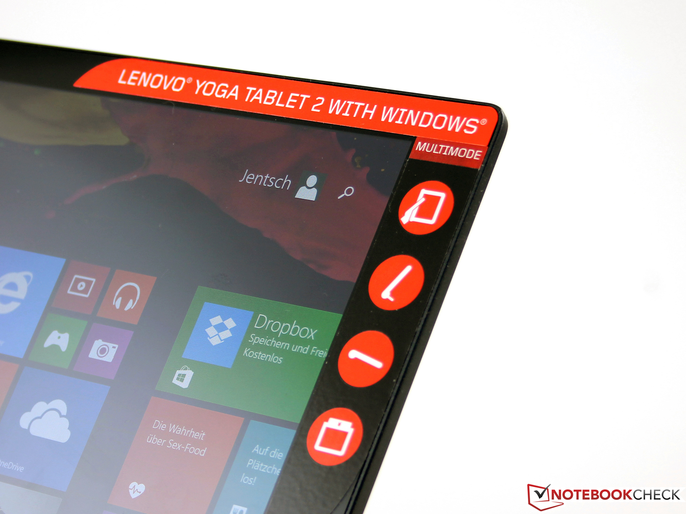 Lenovo Yoga 2 1051F Windows Tablet Review Update - NotebookCheck