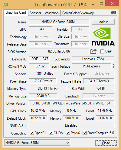 940m nvidia sale