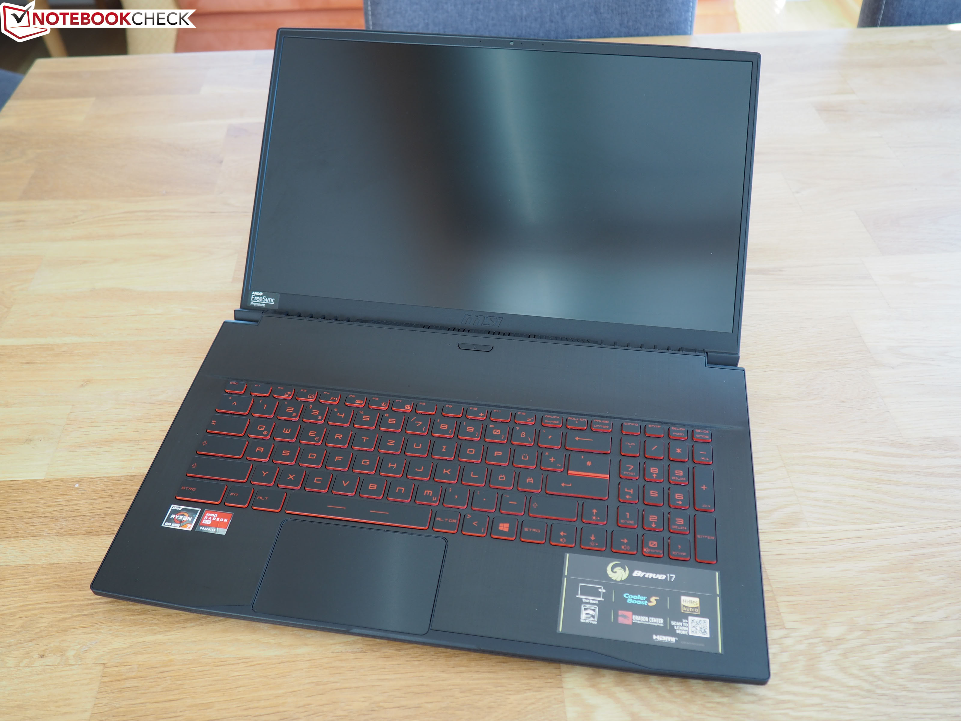 MSI Bravo 17 laptop review AllAMD gaming machine