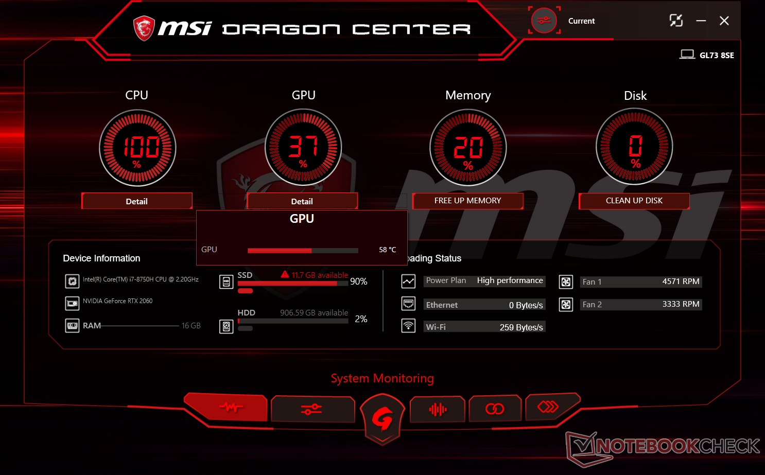 msi dragon center notebook msi dragon center notebook