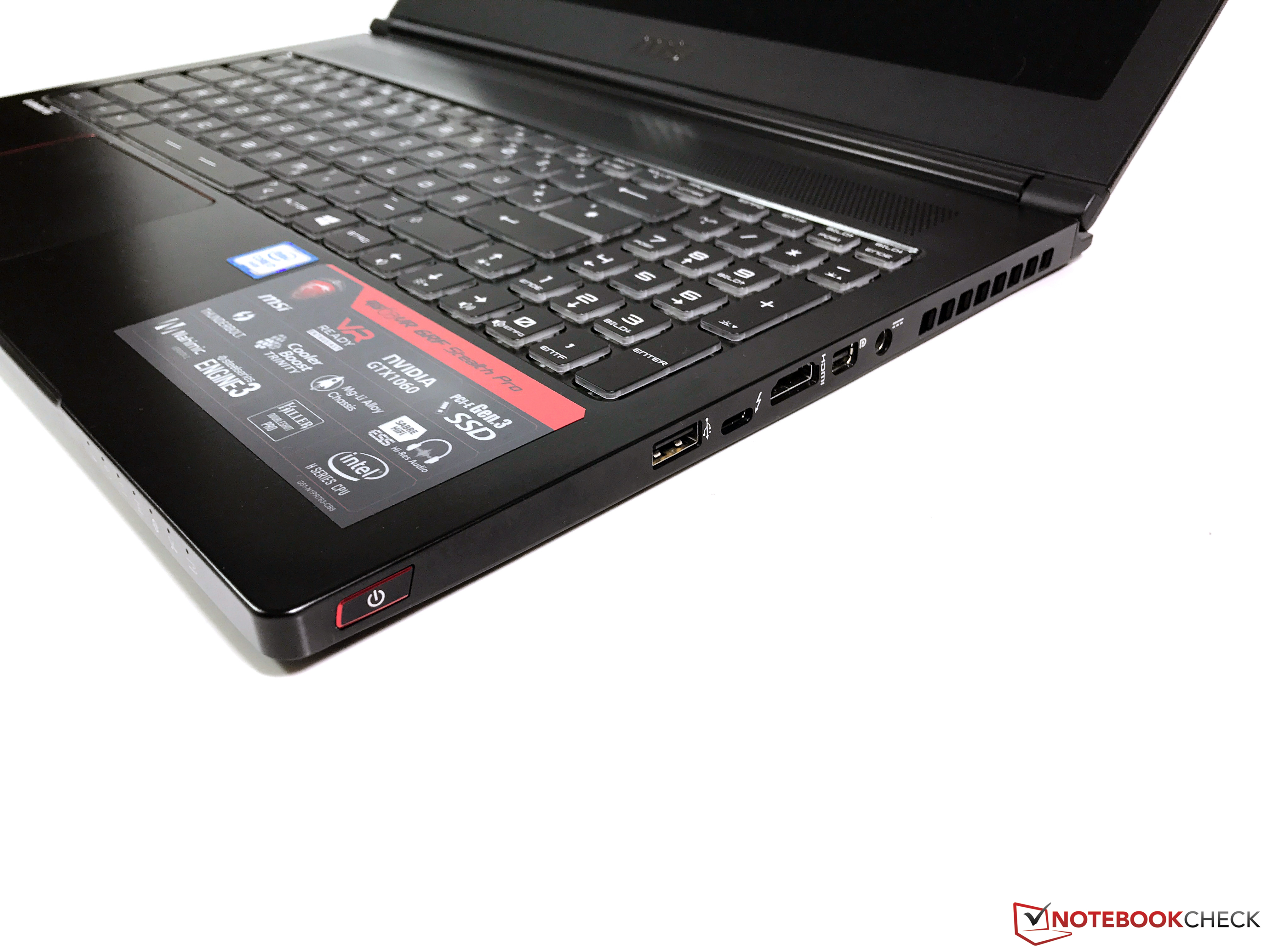 Msi Gs63vr 6rf Stealth Pro Notebook Review Notebookcheck Net Reviews