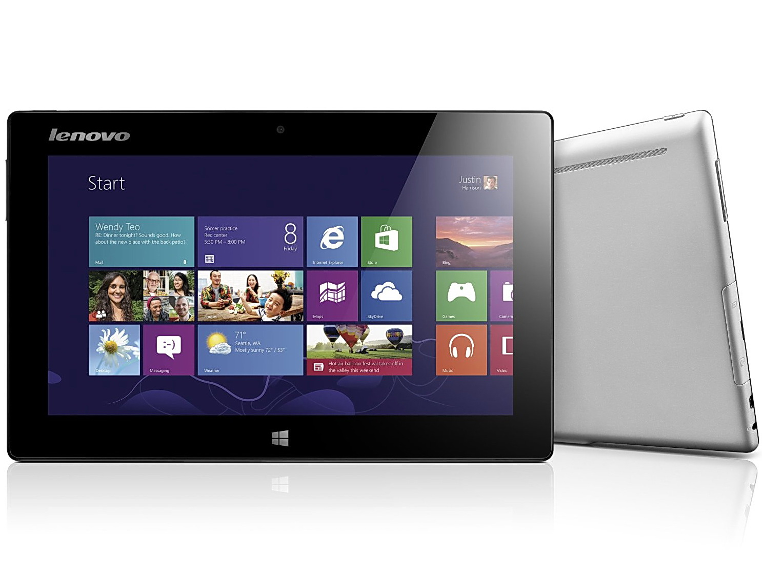 Lenovo announces Miix tablet and new touchenabled