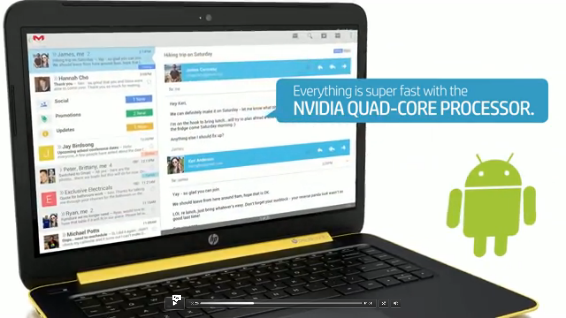 Promo video shows an upcoming Android notebook from HP - NotebookCheck.net News