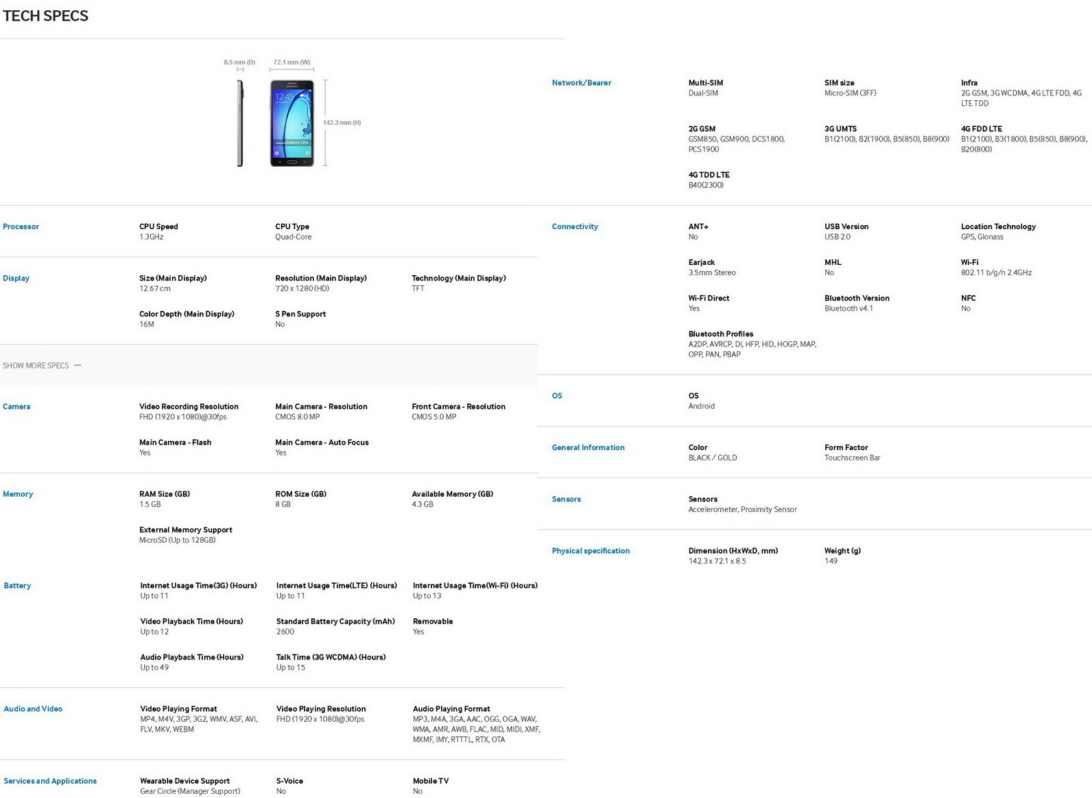 Samsung Galaxy ON5 and ON7 entry-level smartphones sighted