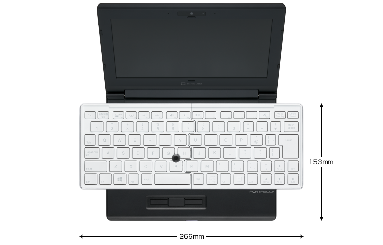 Portabook XMC10 laptop with foldable keyboard launched