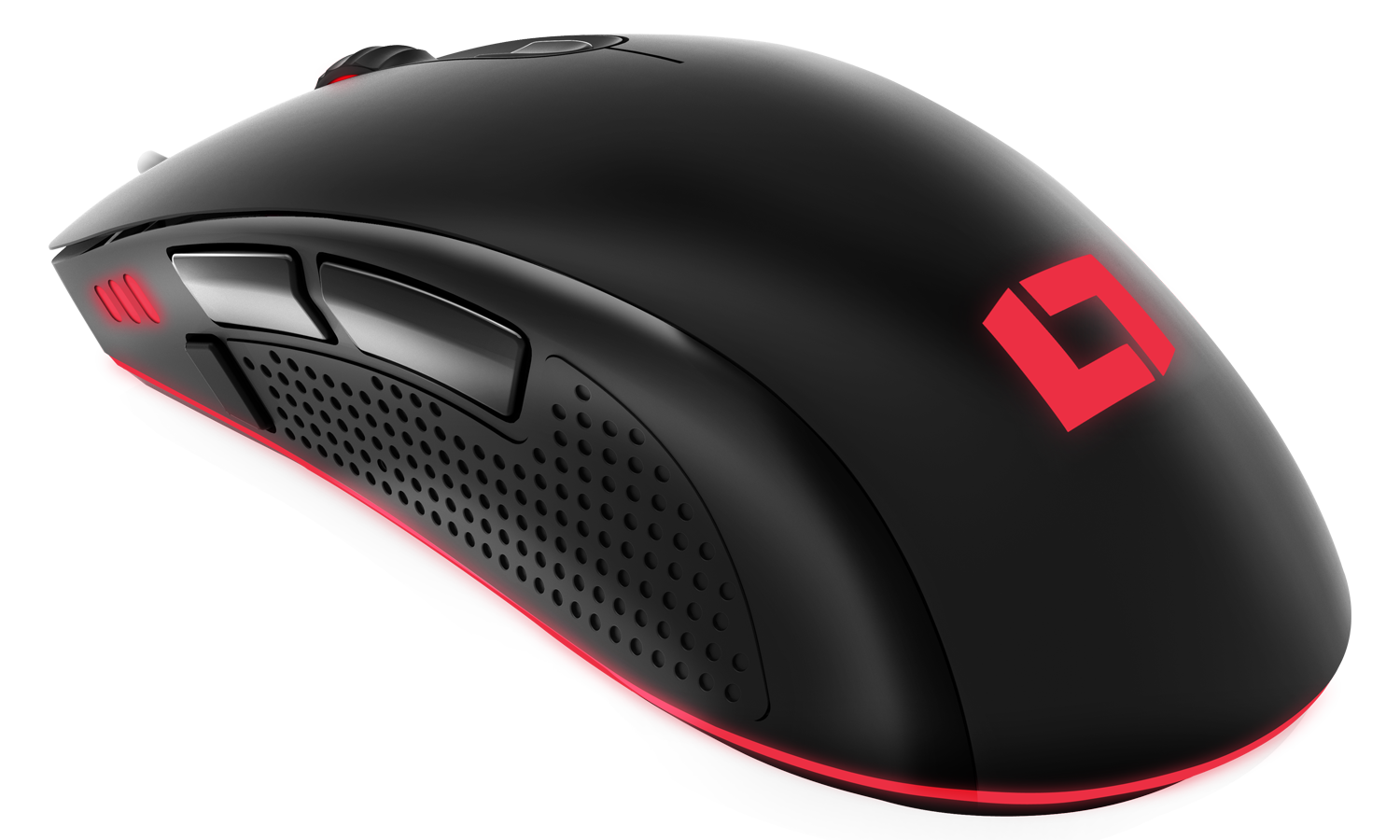 LIONCAST Ratón Gamer LM60 Pro Diseño Ergonómico Material Antisudor Interruptor Omron 7 Botones Programables 1ms Tiempo Respuesta Iluminación RGB hasta 16.000 dpi Sensor Óptico PMW 3389 