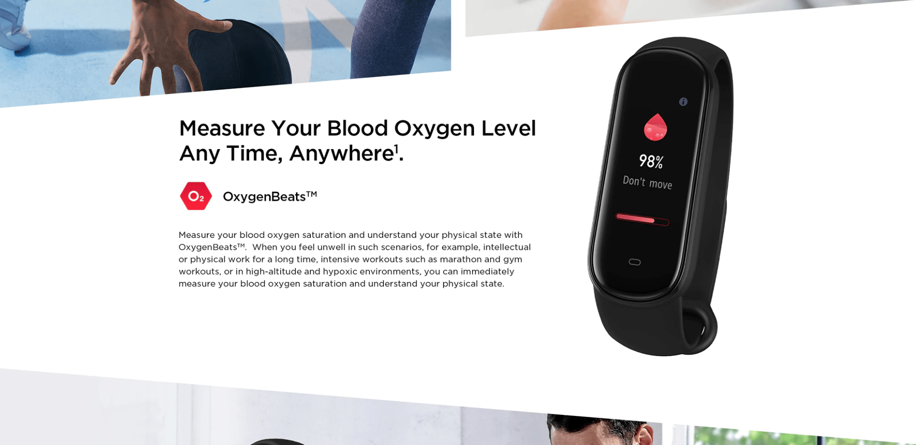 Blood oxygen sales mi band 5