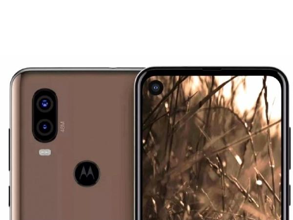 Image result for Motorola One Vision leaked with hole-punch display