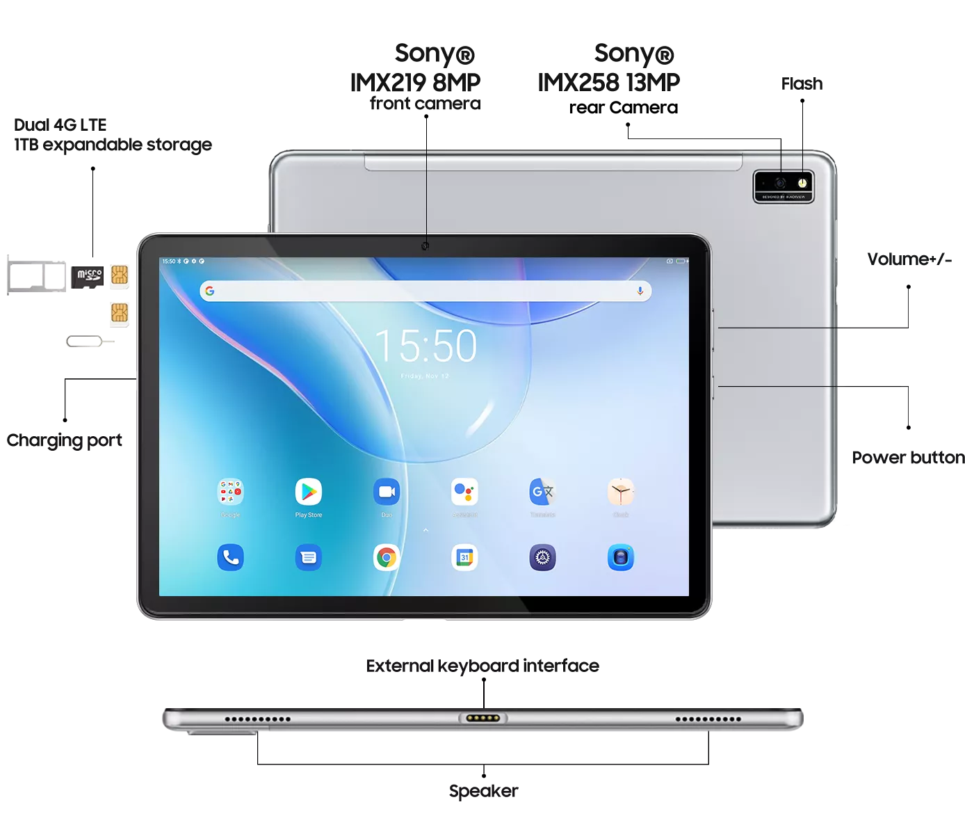 Blackview Tab 10 Pro 128GB Fast Charging Writing Tablet