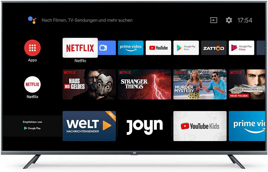 The Xiaomi Mi Smart TV 4S 55-inch arrives in Europe; 4K  Prime and  Netflix streaming with Android 9.0 Pie for €399.99 (~US$439.98) -   News