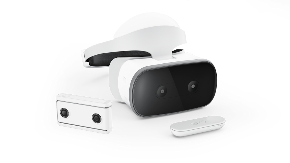 Lenovo Mirage Solo VR Headset and VR-Ready Photo and Video Camera Bundle with Daydream 