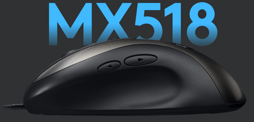 New 2018 Logitech MX518 Legendary Hero 16K Sensor 16000DPI 8-Button Gaming Mouse 