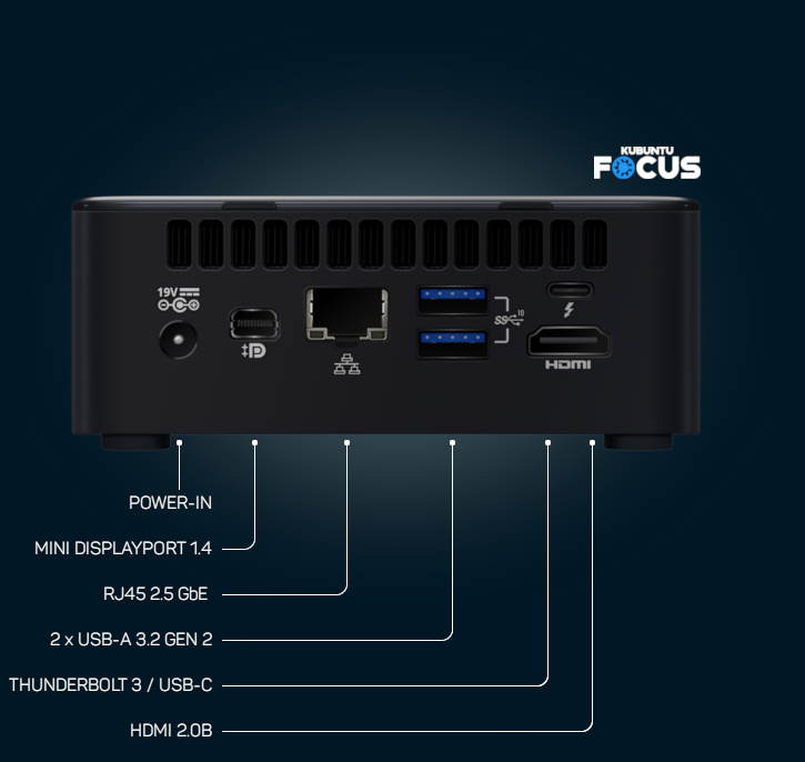 Kubuntu Linux developers launch Focus NX mini PC with Intel Tiger