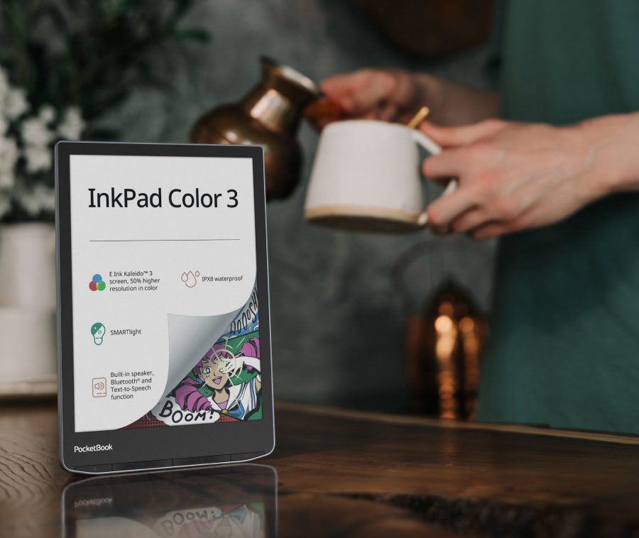 PocketBook InkPad Color 3: Enhanced Color Display and Waterproof