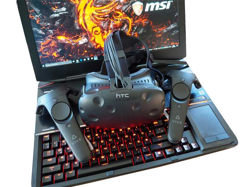 MSI goes VR Notebook fun with the HTC Vive 
