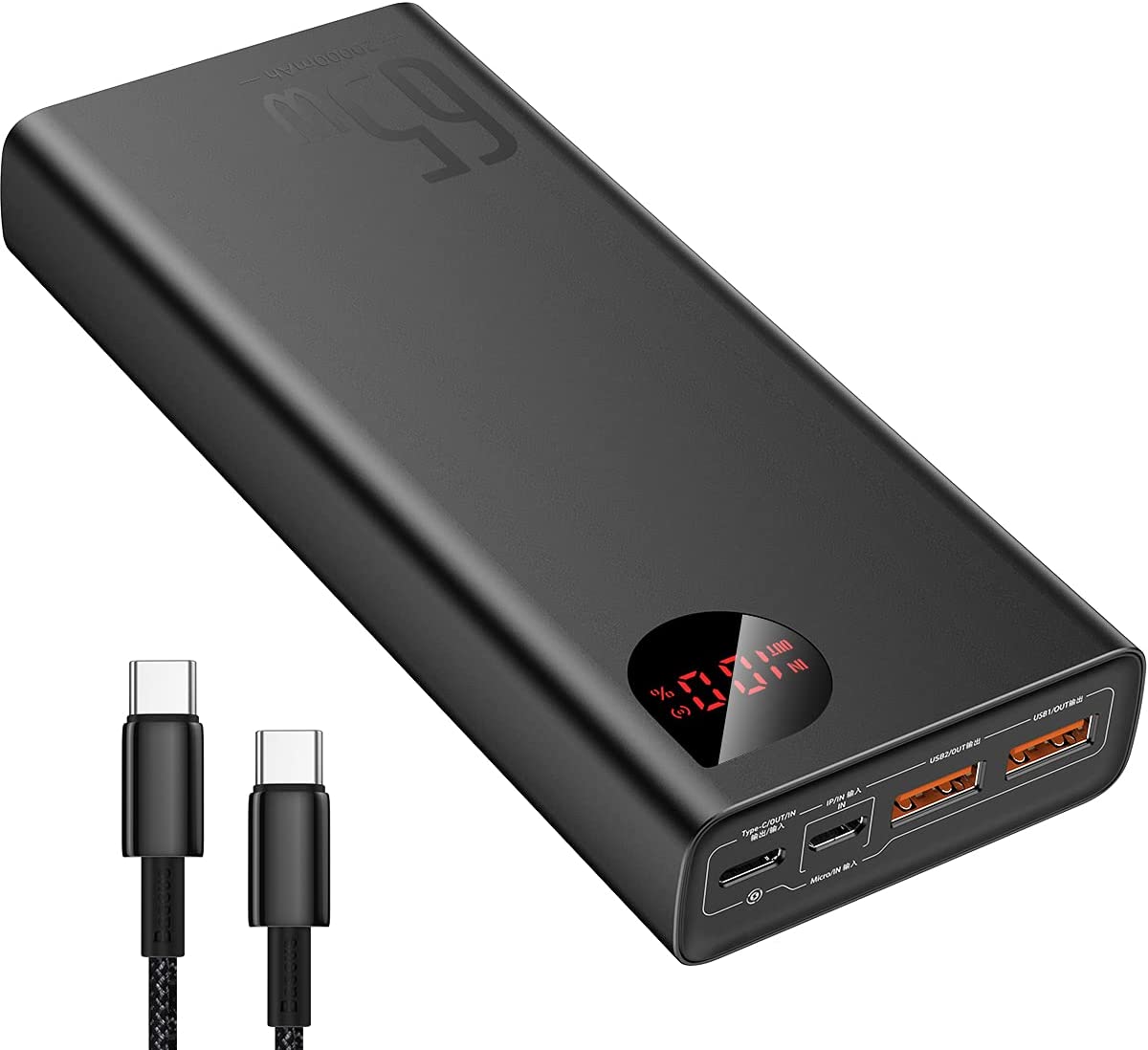 Baseus 65 W USB-C power bank with real-time amp reading now on sale for $45  USD -  News