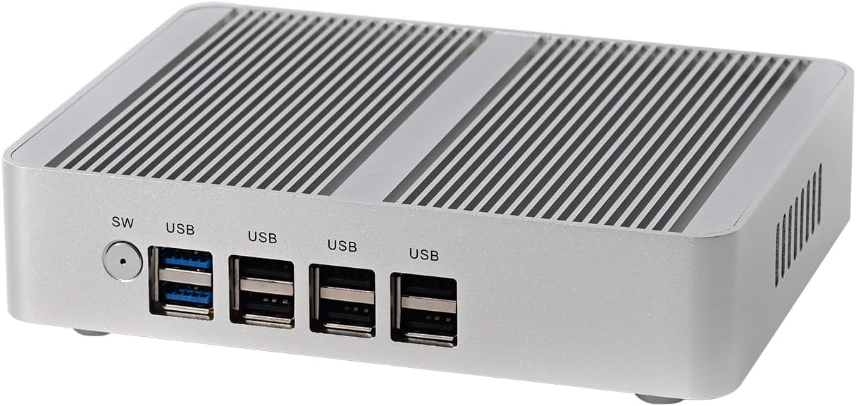 HUNSN BM34: Fanless mini PC debuts from US$200 with eight USB