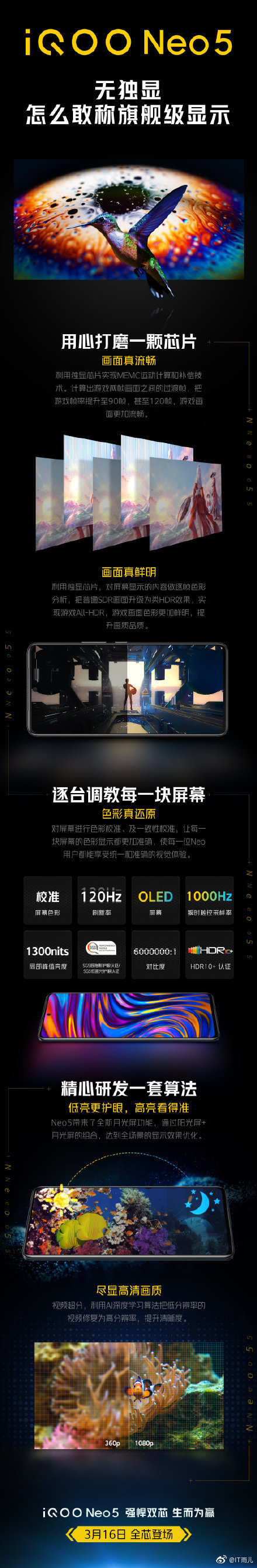 iQOO releases a hype-laden poster for the Neo5's launch. (Source: Weibo)