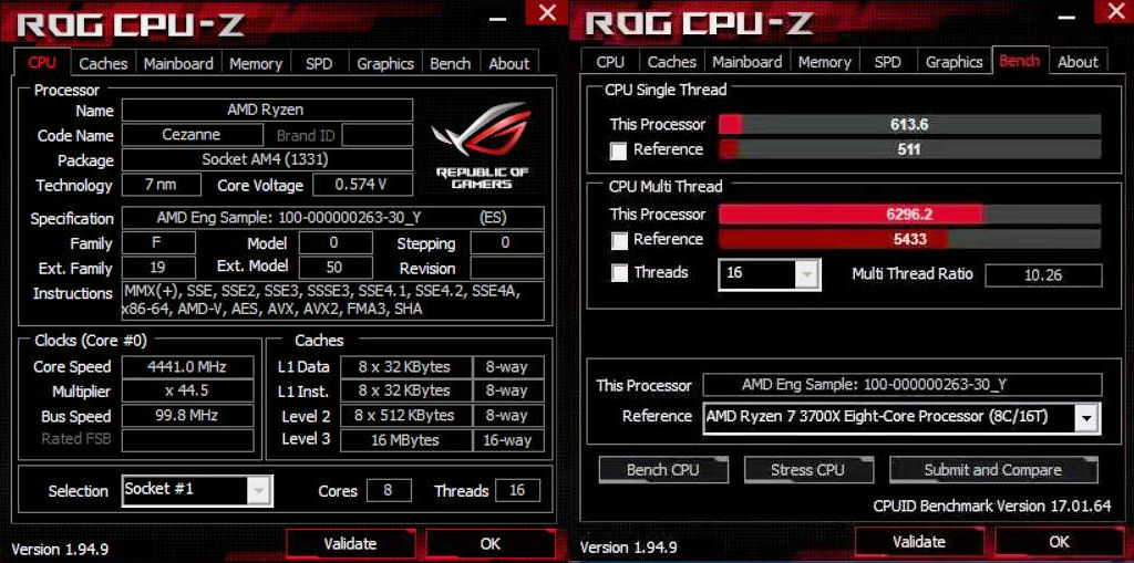 AMD Ryzen 7 5700G Cezanne Zen 3 desktop APU ES leaks, shows decent leads over the Ryzen 7 3700X