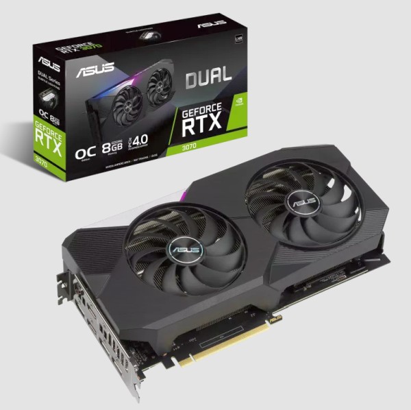 Asus Dual GeForce RTX 3070 V2 OC Edition drops below US 400