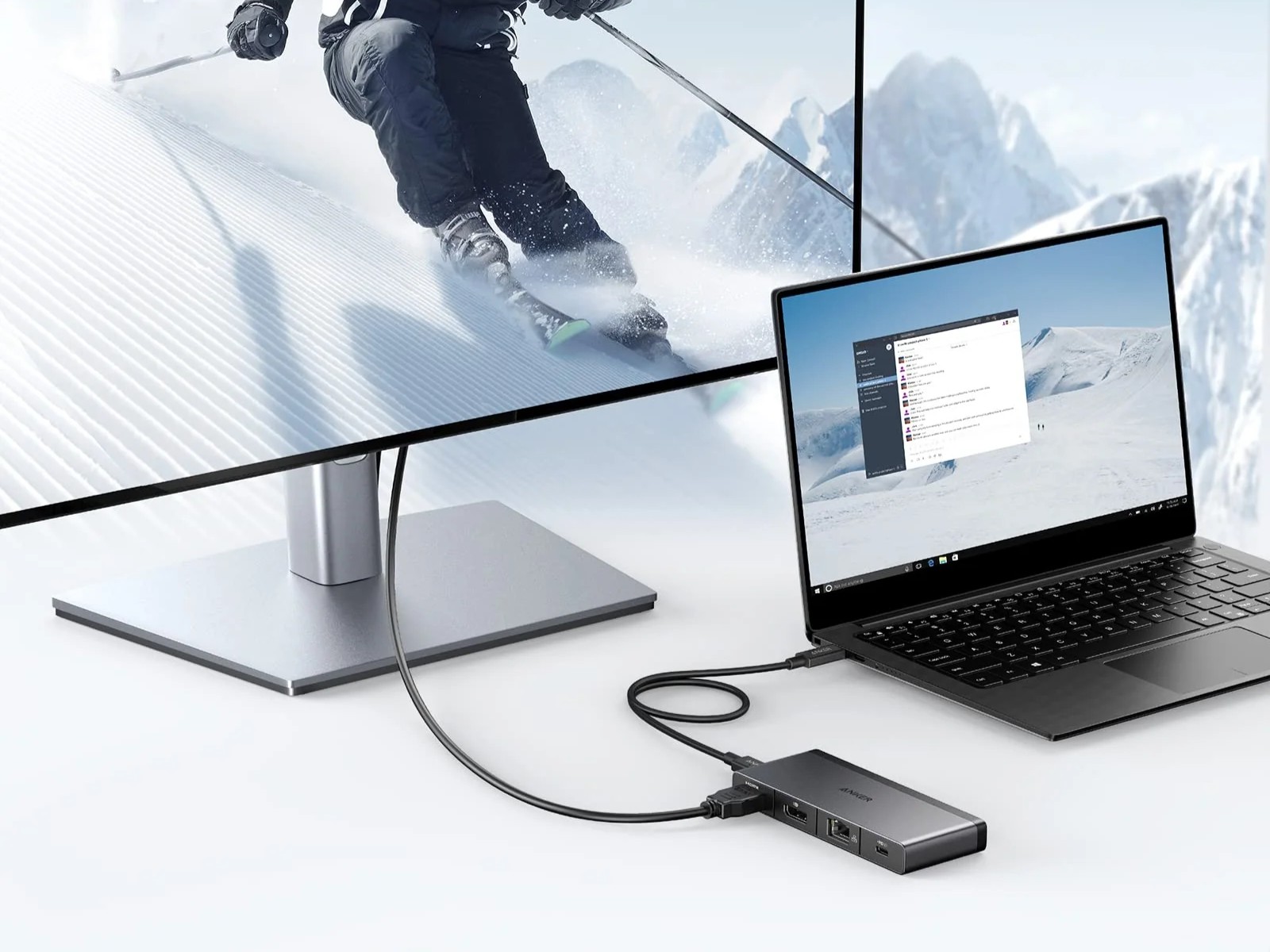 ANKER 556 USB C Hub For NotebookMonitor - Office Depot