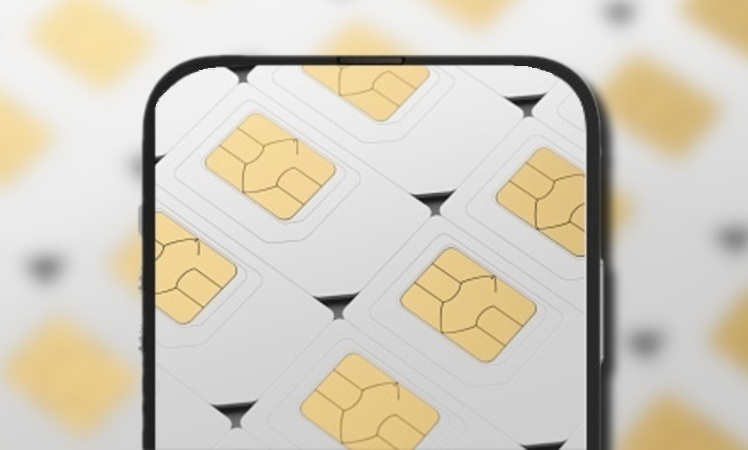 Tarjeta en el iPhone ranura