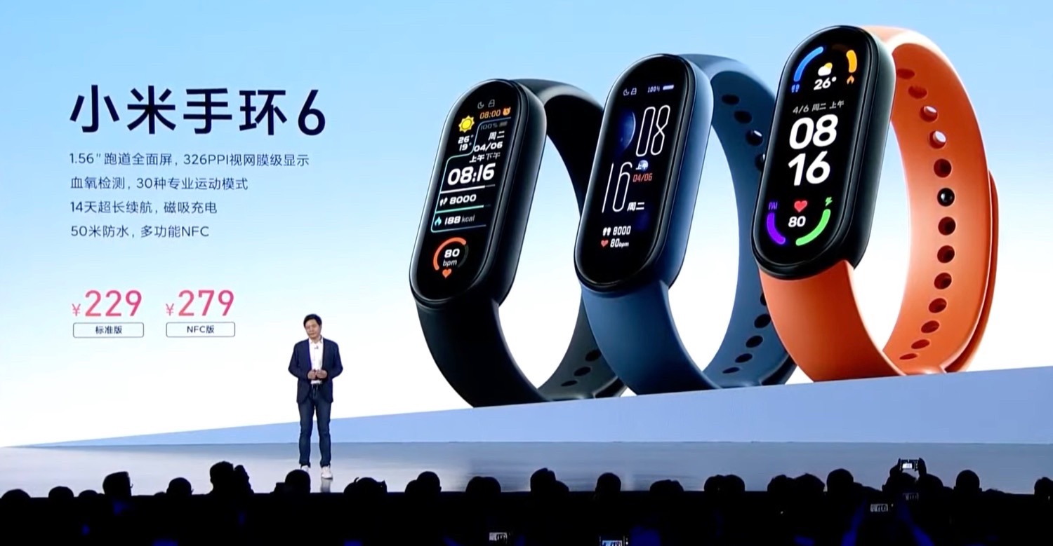 The Xiaomi Mi Smart Band 6 launches with a large AMOLED