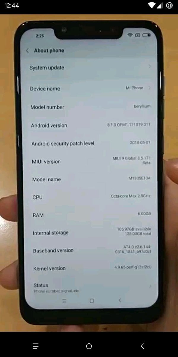 Xiaomi POCOPHONE F1