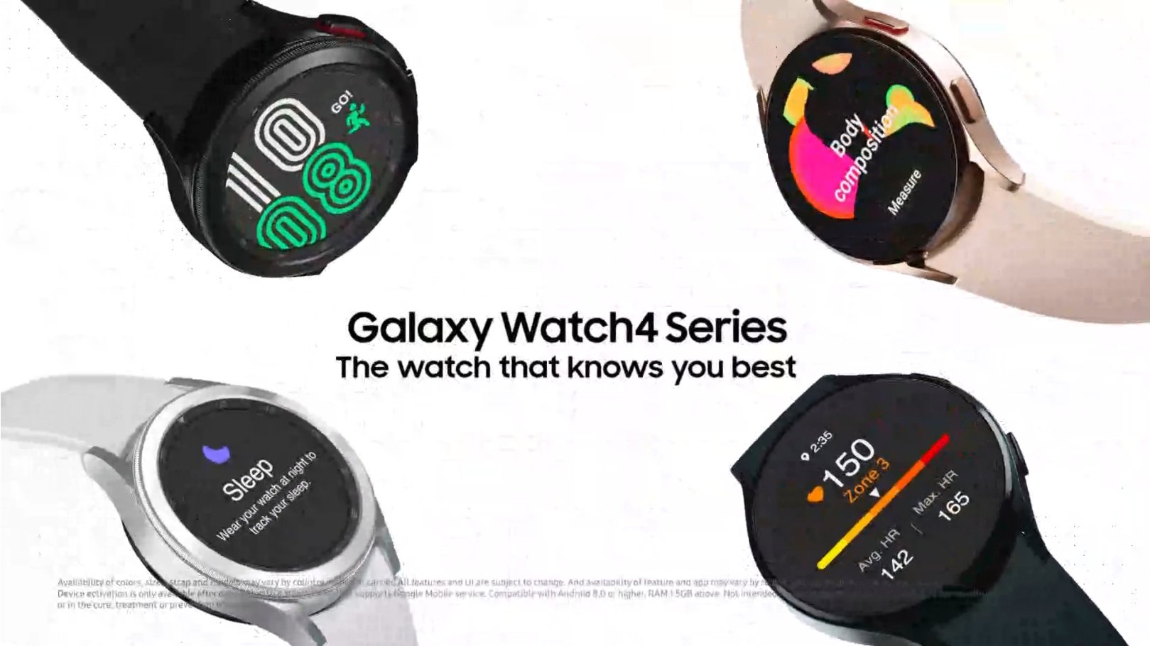Samsung Galaxy Watch 4 and Galaxy Watch 4 Classic product slides leak