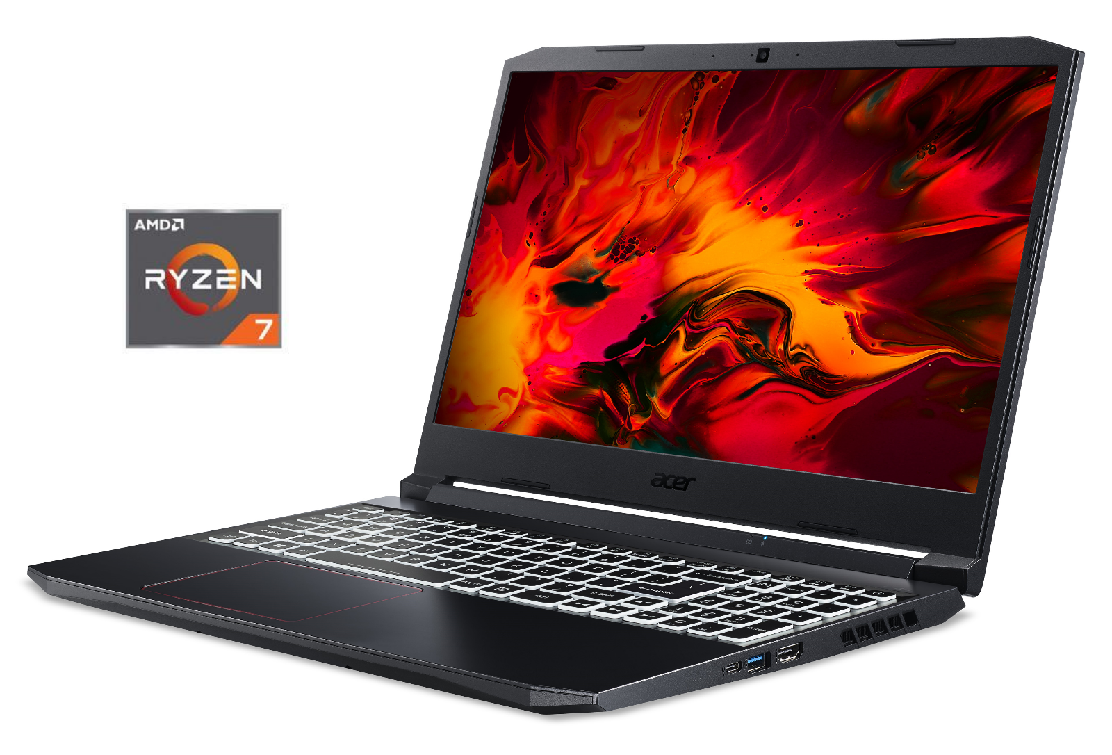 The Acer Nitro 5 can be pre-ordered with up to AMD Ryzen 7 5800H and an NVIDIA GeForce RTX 3080 for € 1,799;  Intel versions can also be ordered