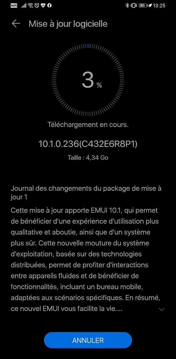 EMUI 10.1 changelog (image via Huawei Central)