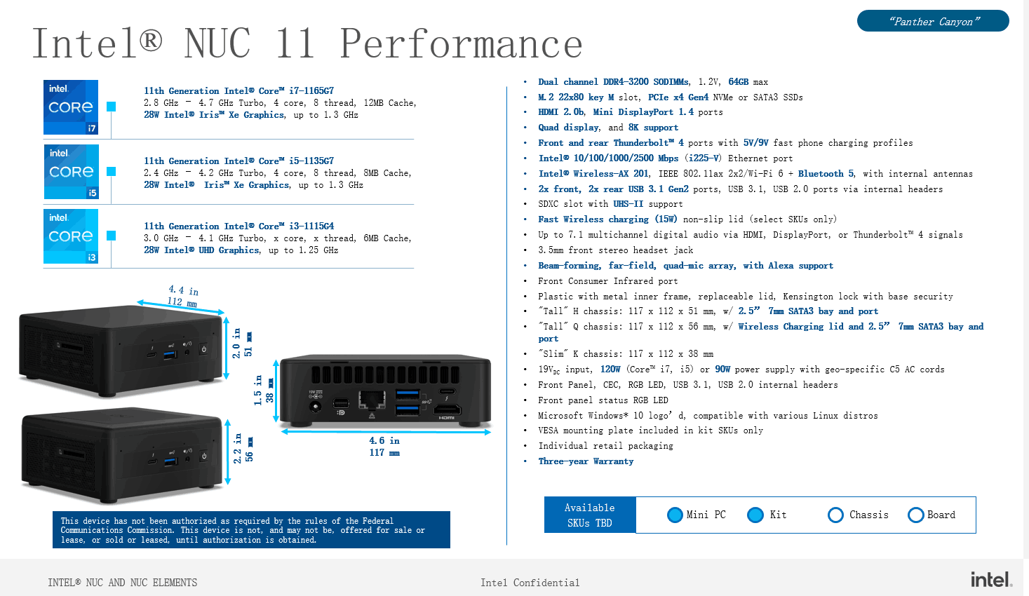 Intel NUC 11 Performance to arrive with up to a Core i7-1165G7 and
