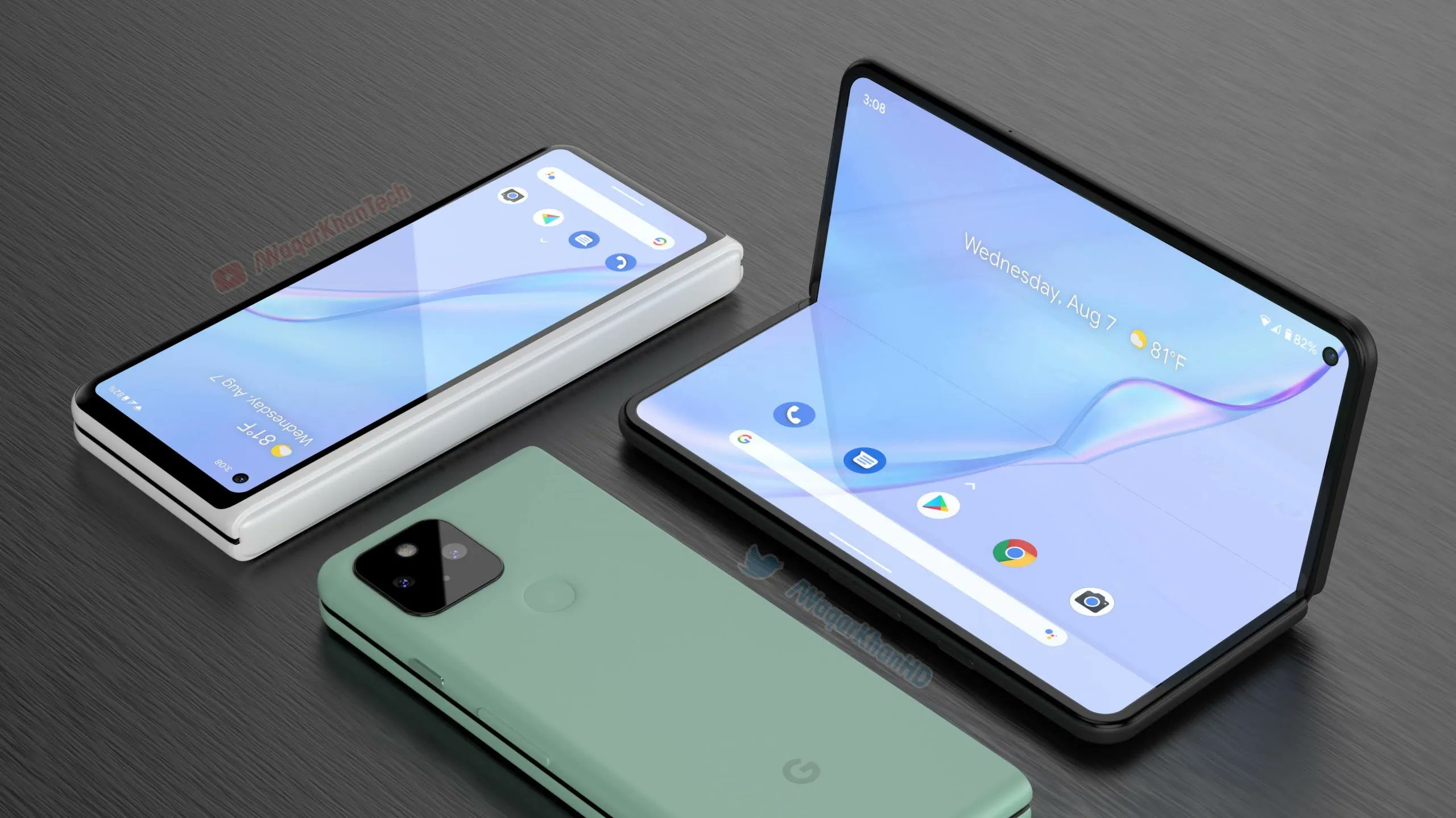 Google Pixel Fold Renders