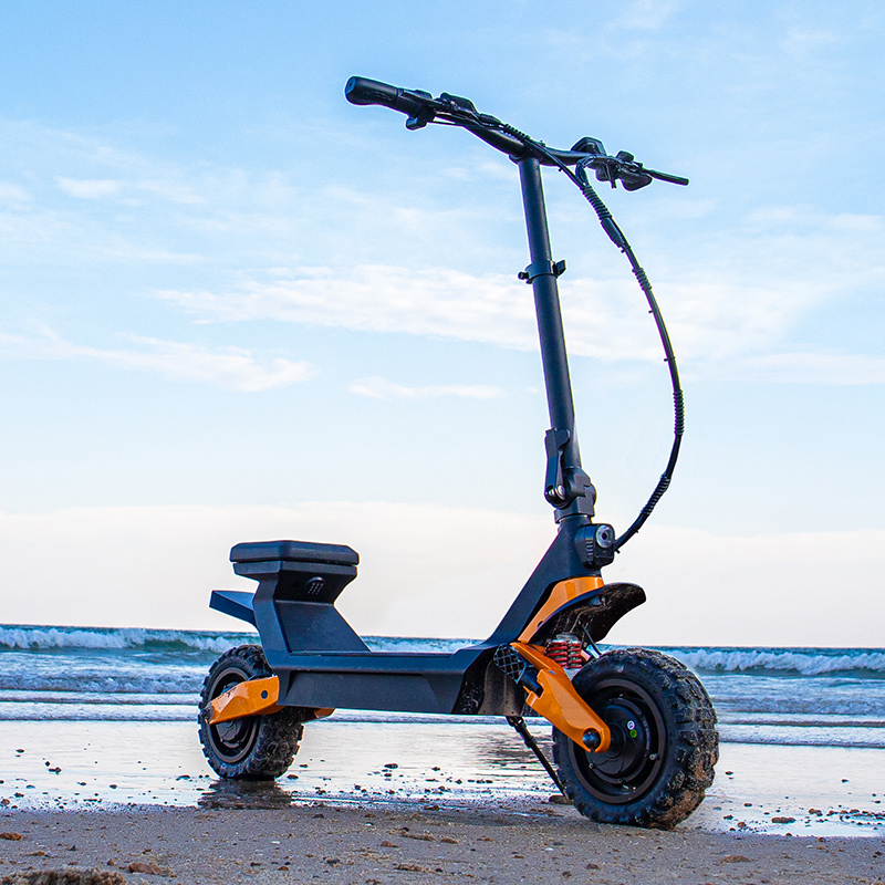 The Fiido Beast is a sitstand, offroad electric scooter with an launch on Indiegogo