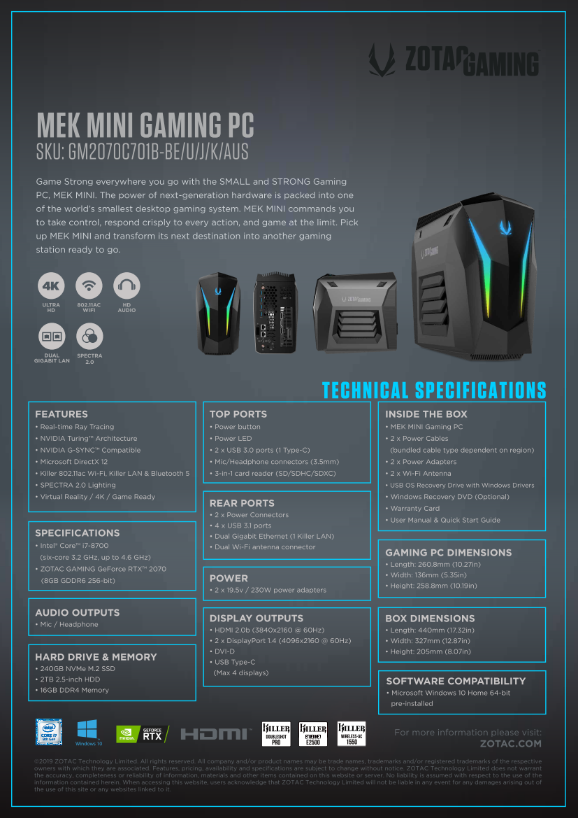 Mini sales pc 2070