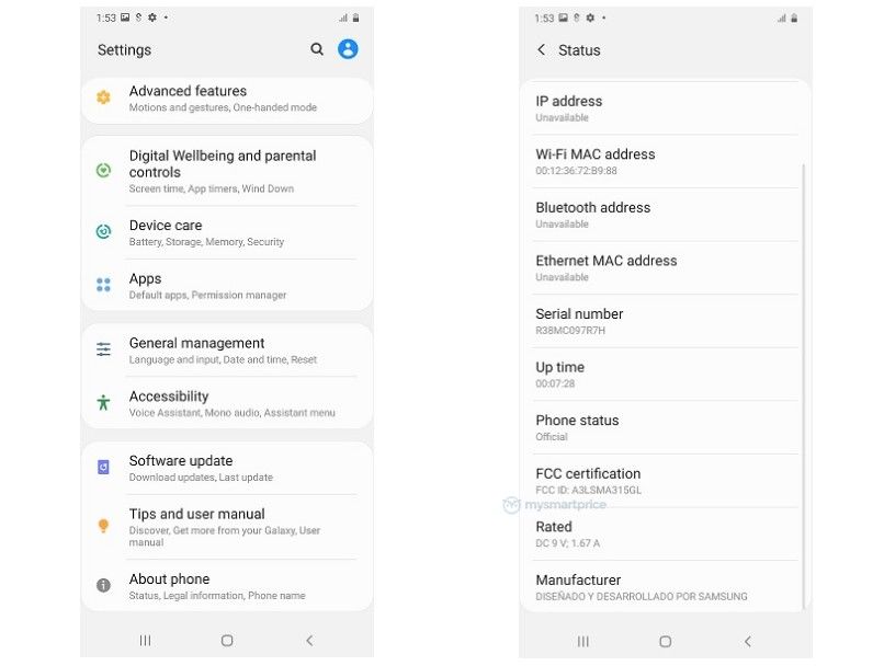 samsung a31 notebookcheck