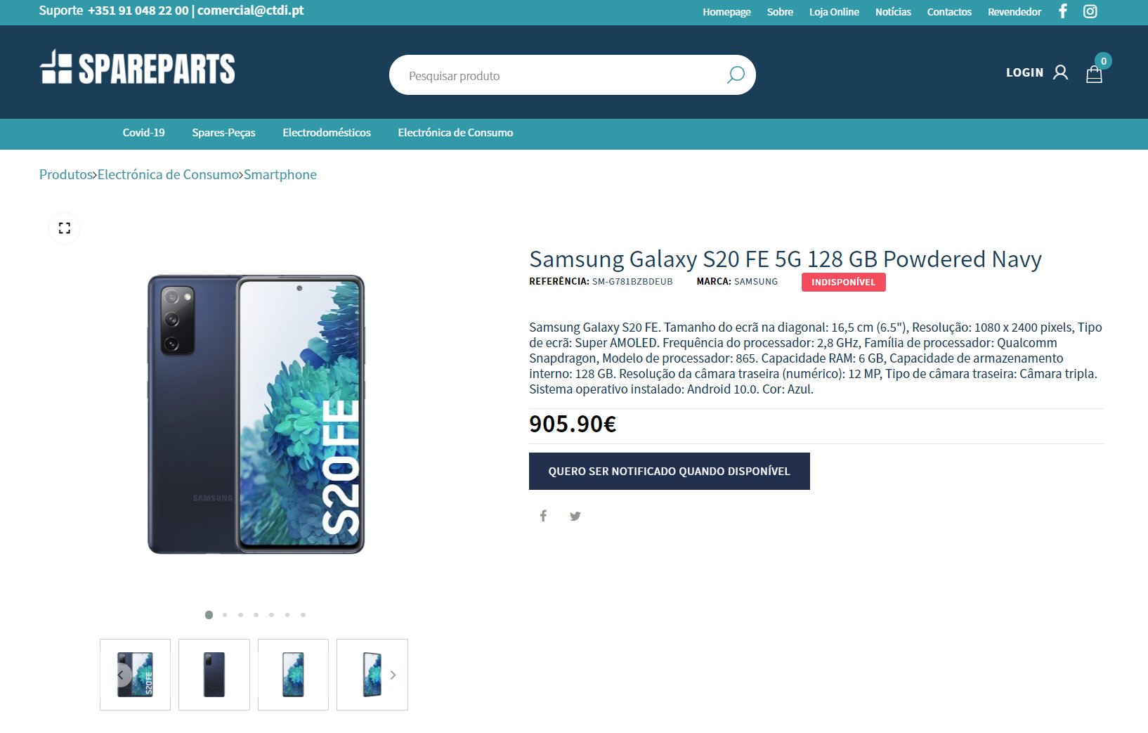 screen size of s20 fe