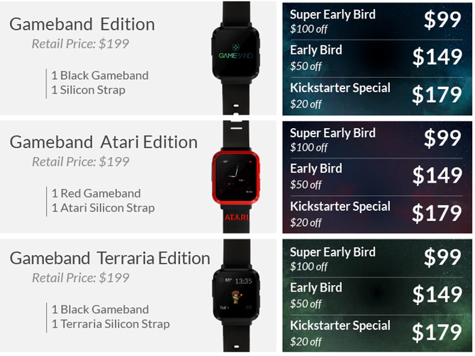 Gameband smartwatch best sale