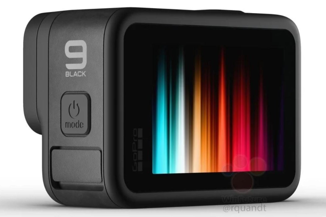 Leaked GoPro Hero 9 Black renders confirm new colour front display