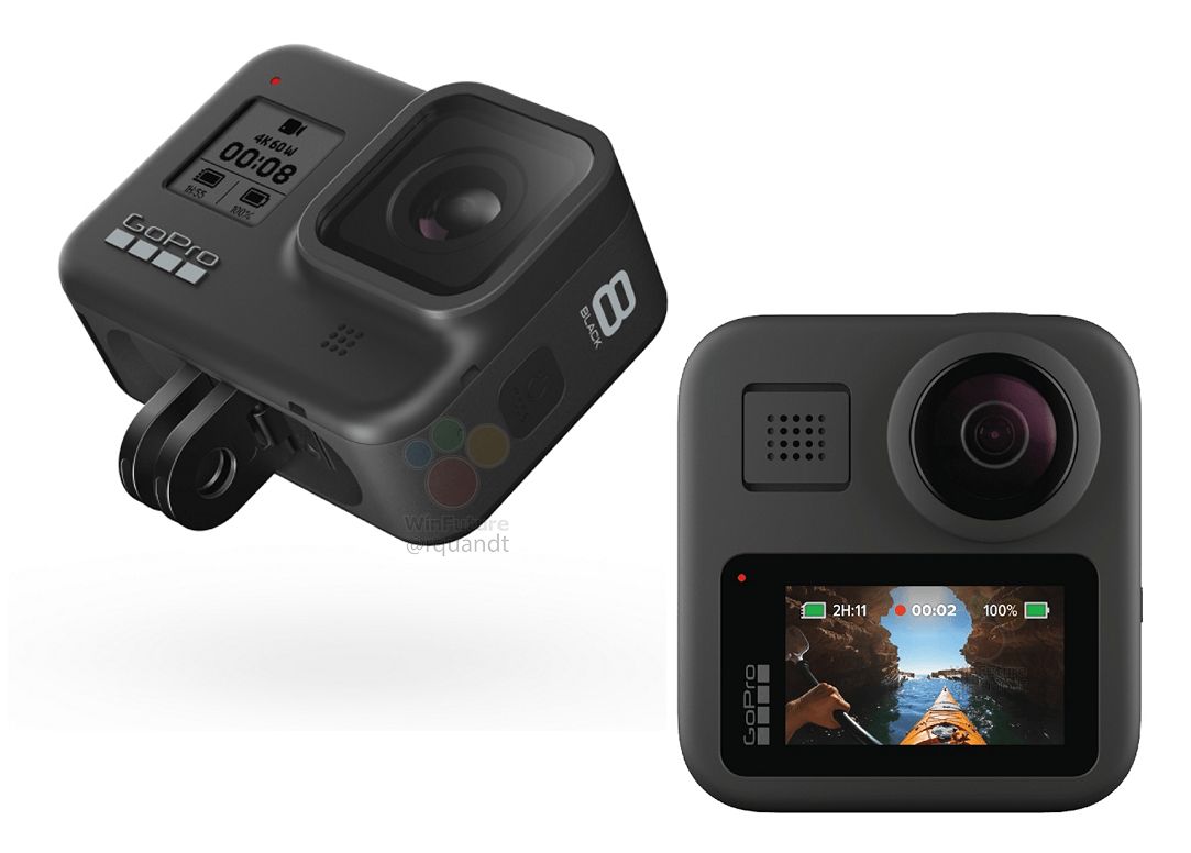 GoPro Hero 8 & GoPro Max high-resolution marketing pictures leak GoPro Hero 8 & GoPro Max high-resolution marketing pictures leak