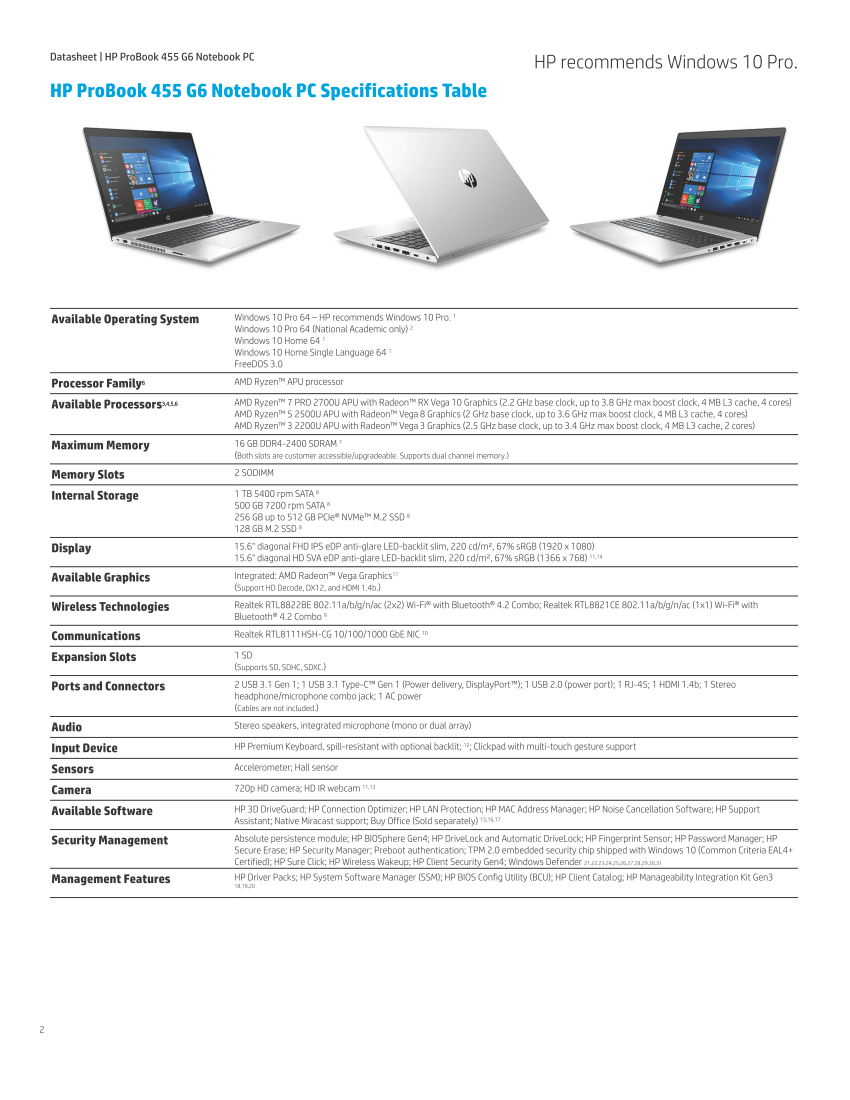 Hp Probook 445 G6 And 455 G6 With Amd Ryzen Are Almost 300 Cheaper Than The Intel Equivalents Notebookcheck Net News