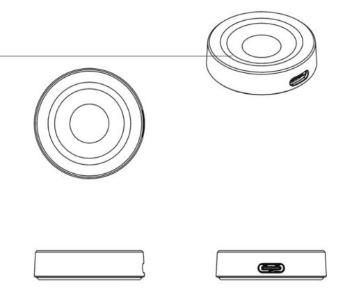 Huawei seems to have done away with the pogo pins for the Watch GT 2 Pro's charger. (Image source: 91Mobiles)