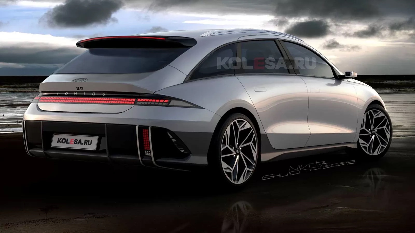 render images envision the Hyundai Ioniq 6 as a spacious