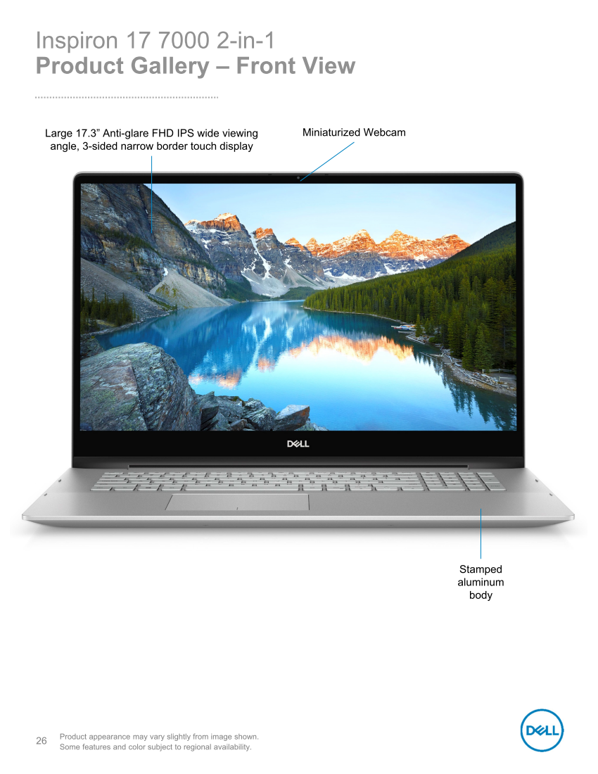 Dell Inspiron 13, 15, and 17 7000 2-in-1 series with Core i7