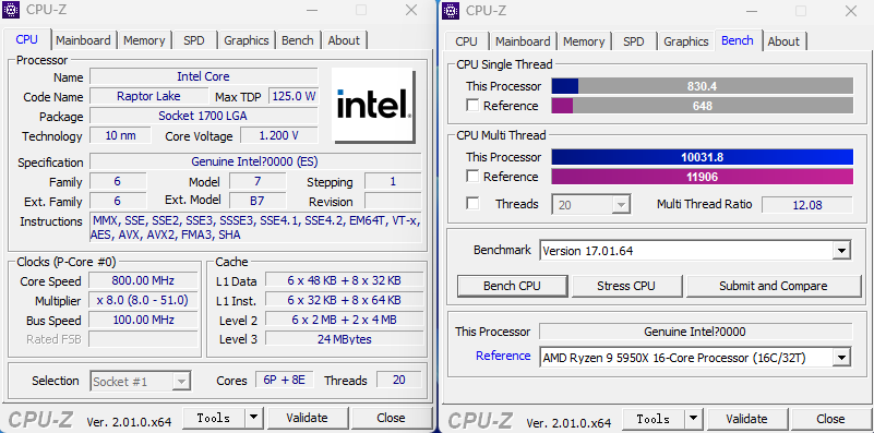 New Intel Core i5-13600K and Core i7-13700K benchmarks showcase